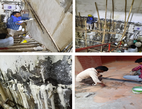P.U. Foam / Epoxy / Cements Pressure / Injection Grouts Treatment